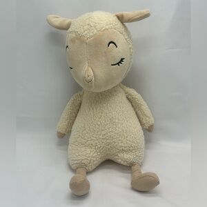 Retired Jellycat Sleepee Cream Lamb Plush - Soft Cream Beige Sleeping Sheep